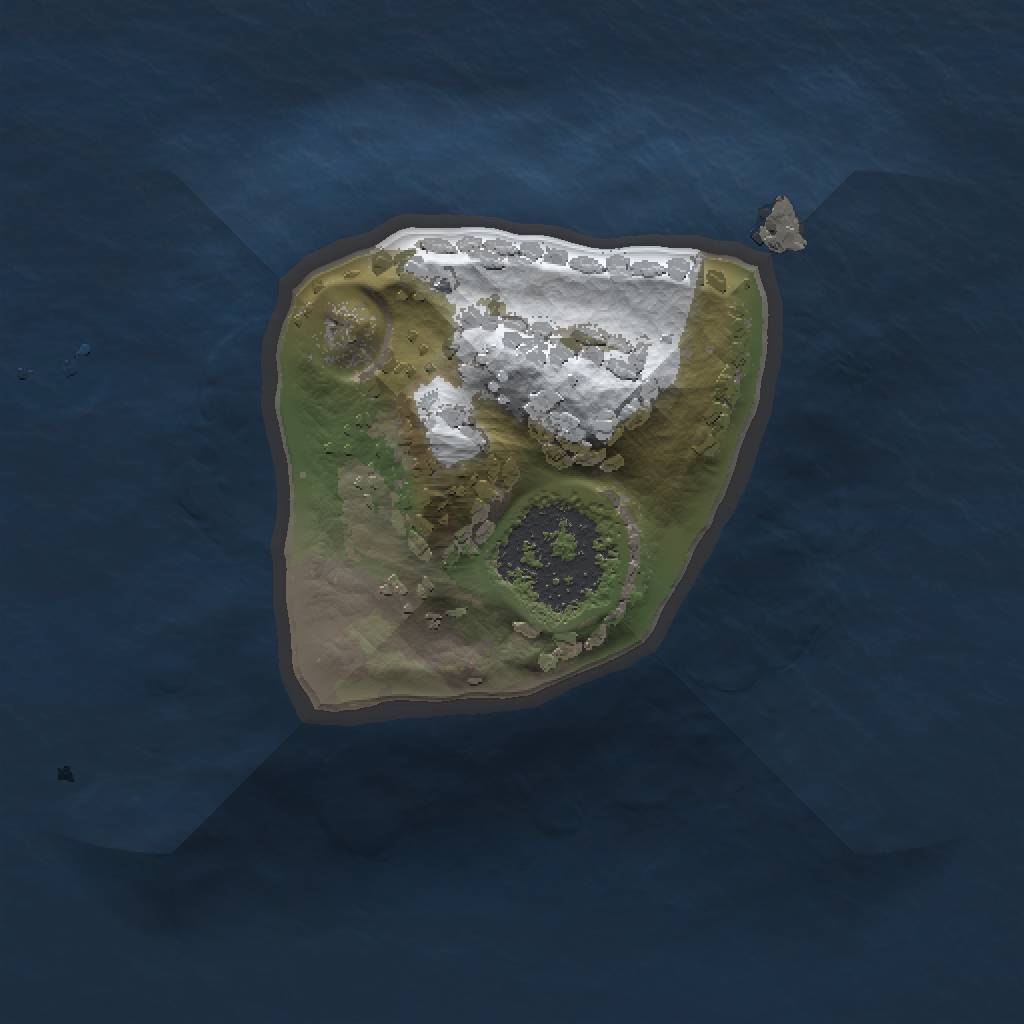 Rust Map: Procedural Map, Size: 1000, Seed: 1230987532, 3 Monuments