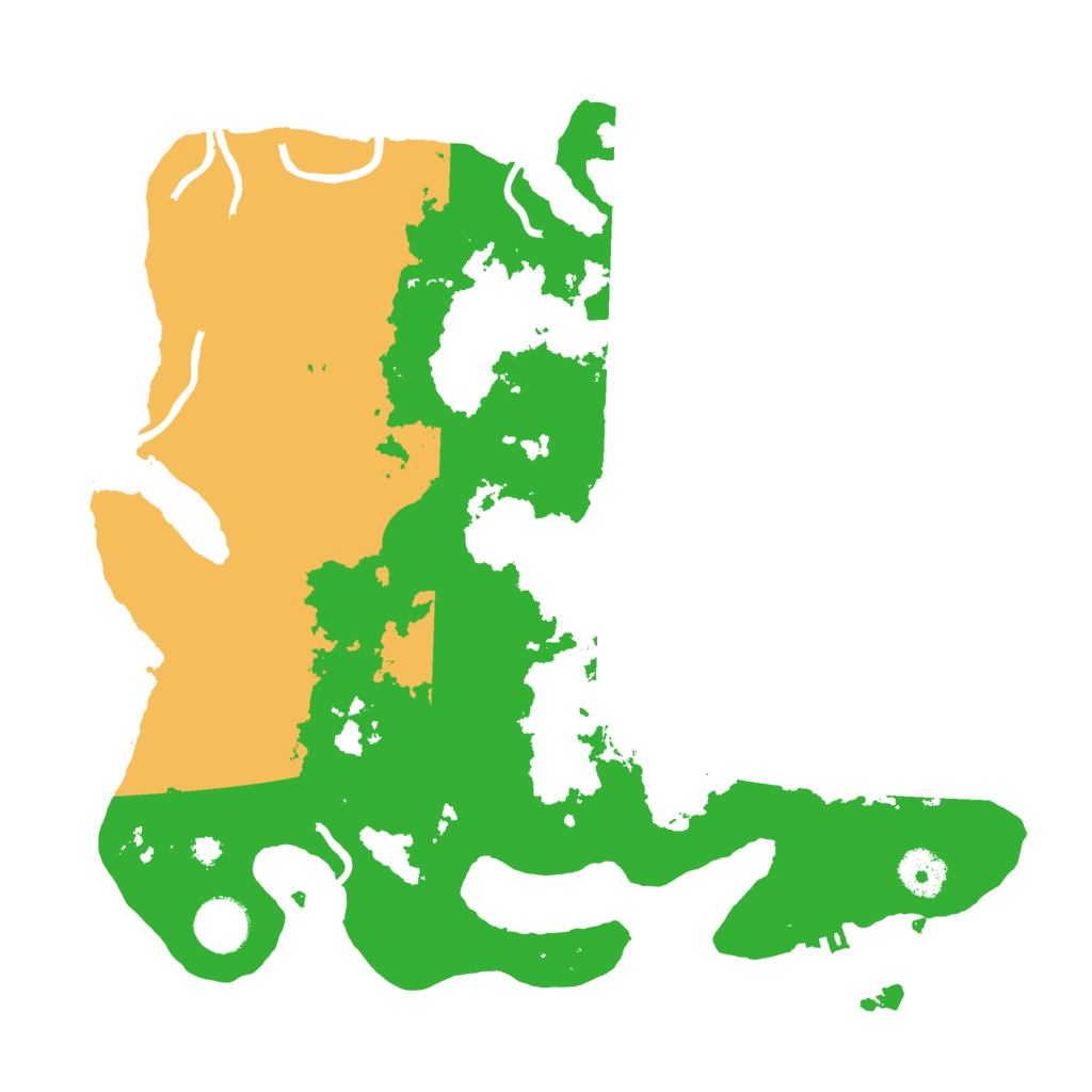 Biome Rust Map: Procedural Map, Size: 3500, Seed: 160871457