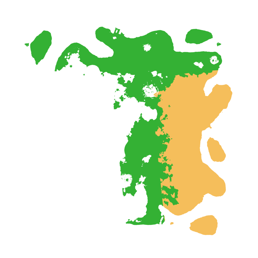 Biome Rust Map: Procedural Map, Size: 3200, Seed: 17777