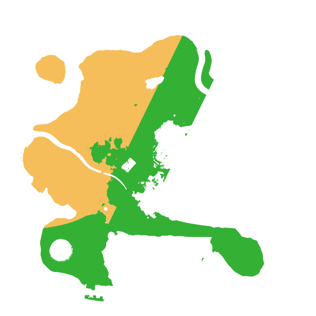 Biome Rust Map: Procedural Map, Size: 2500, Seed: 30835