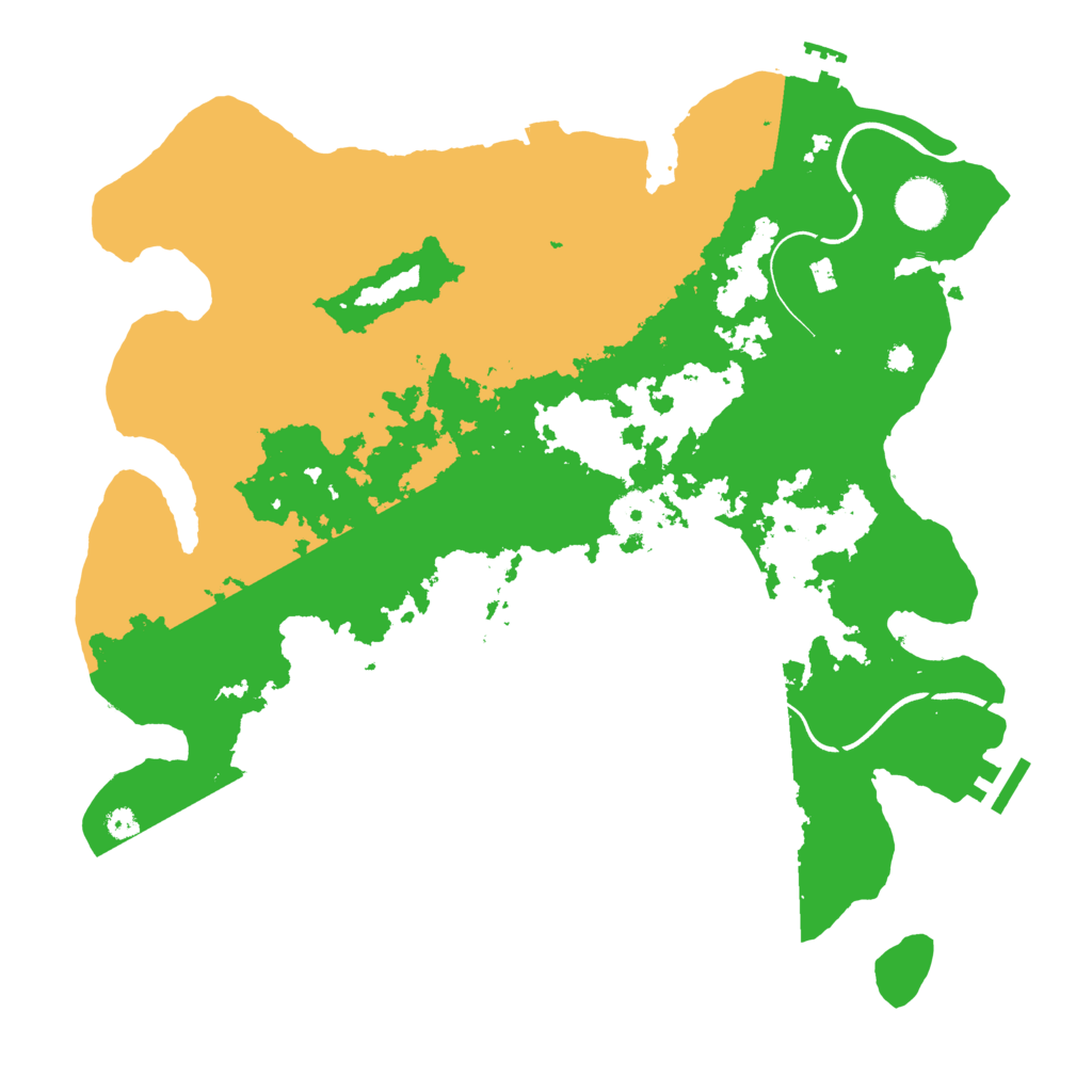Biome Rust Map: Procedural Map, Size: 3700, Seed: 12043153