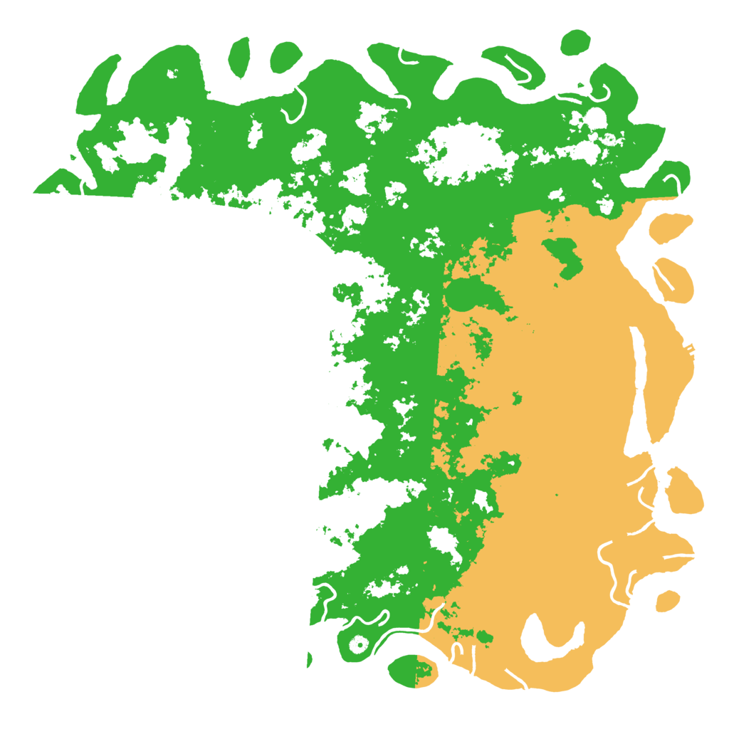 Biome Rust Map: Procedural Map, Size: 6000, Seed: 845823