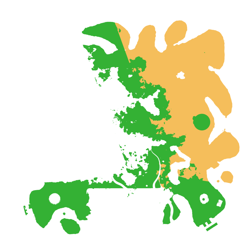 Biome Rust Map: Procedural Map, Size: 4000, Seed: 7445