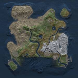 Thumbnail Rust Map: Procedural Map, Size: 3000, Seed: 4, 12 Monuments