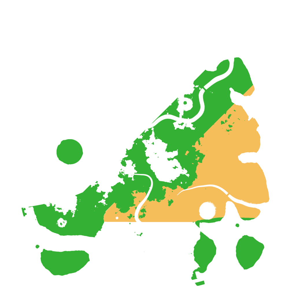 Biome Rust Map: Procedural Map, Size: 3200, Seed: 2503856