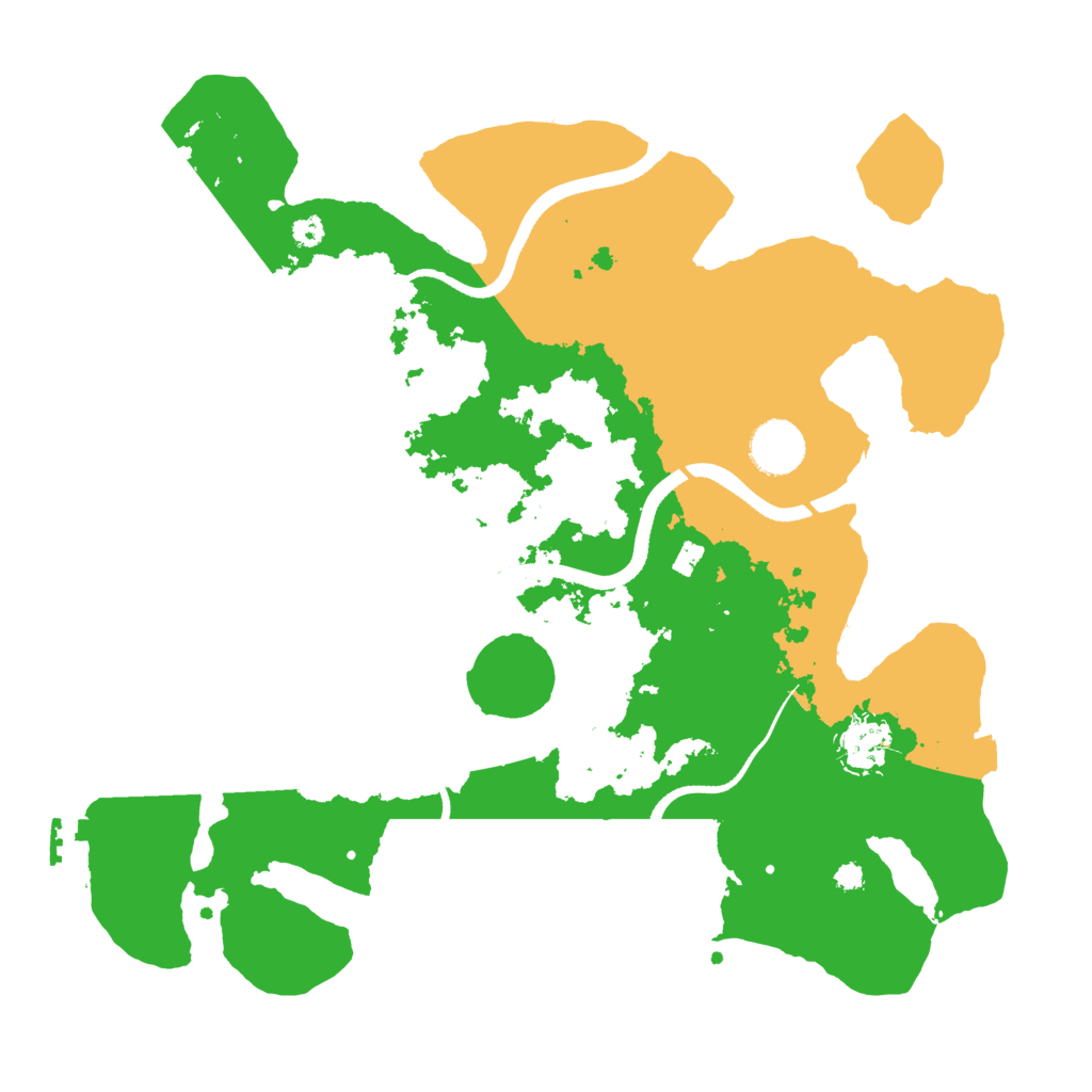 Biome Rust Map: Procedural Map, Size: 3500, Seed: 74871811
