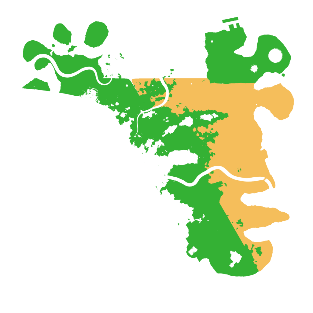Biome Rust Map: Procedural Map, Size: 3950, Seed: 70