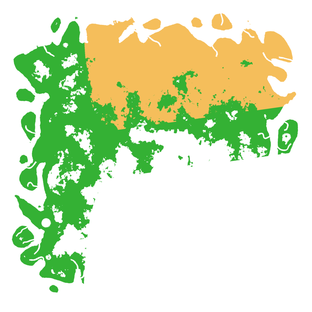 Biome Rust Map: Procedural Map, Size: 6000, Seed: 523496