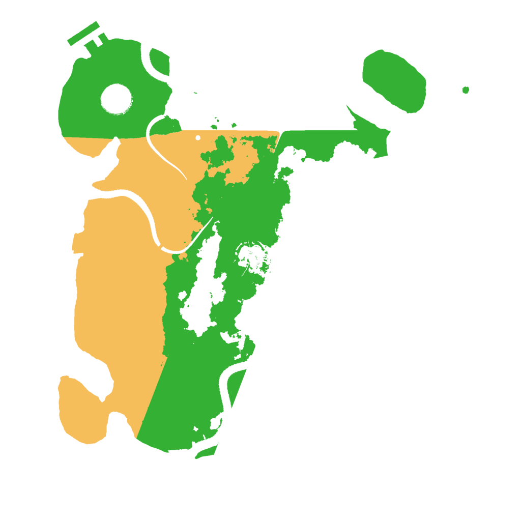 Biome Rust Map: Procedural Map, Size: 3000, Seed: 8181