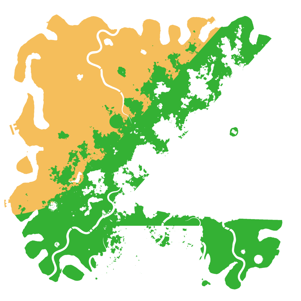 Biome Rust Map: Procedural Map, Size: 6000, Seed: 840296