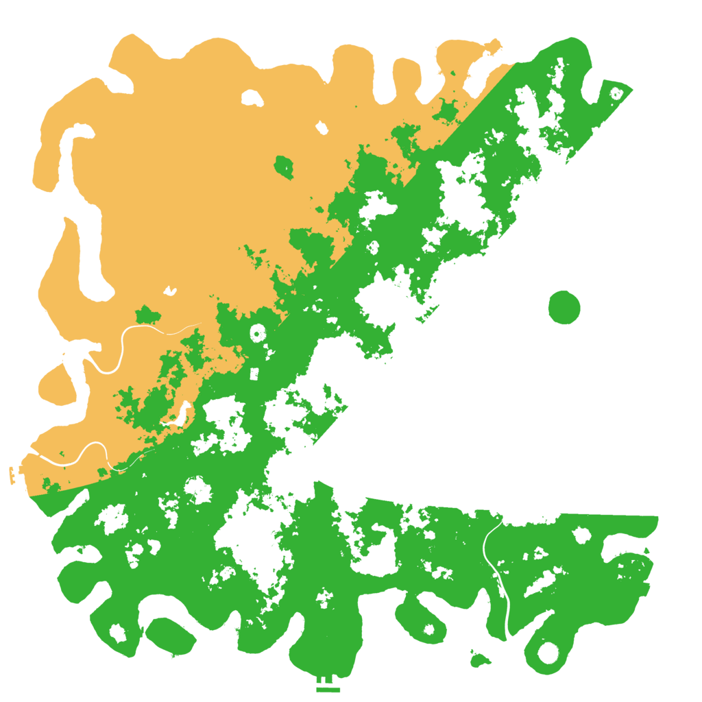 Biome Rust Map: Procedural Map, Size: 6000, Seed: 840296