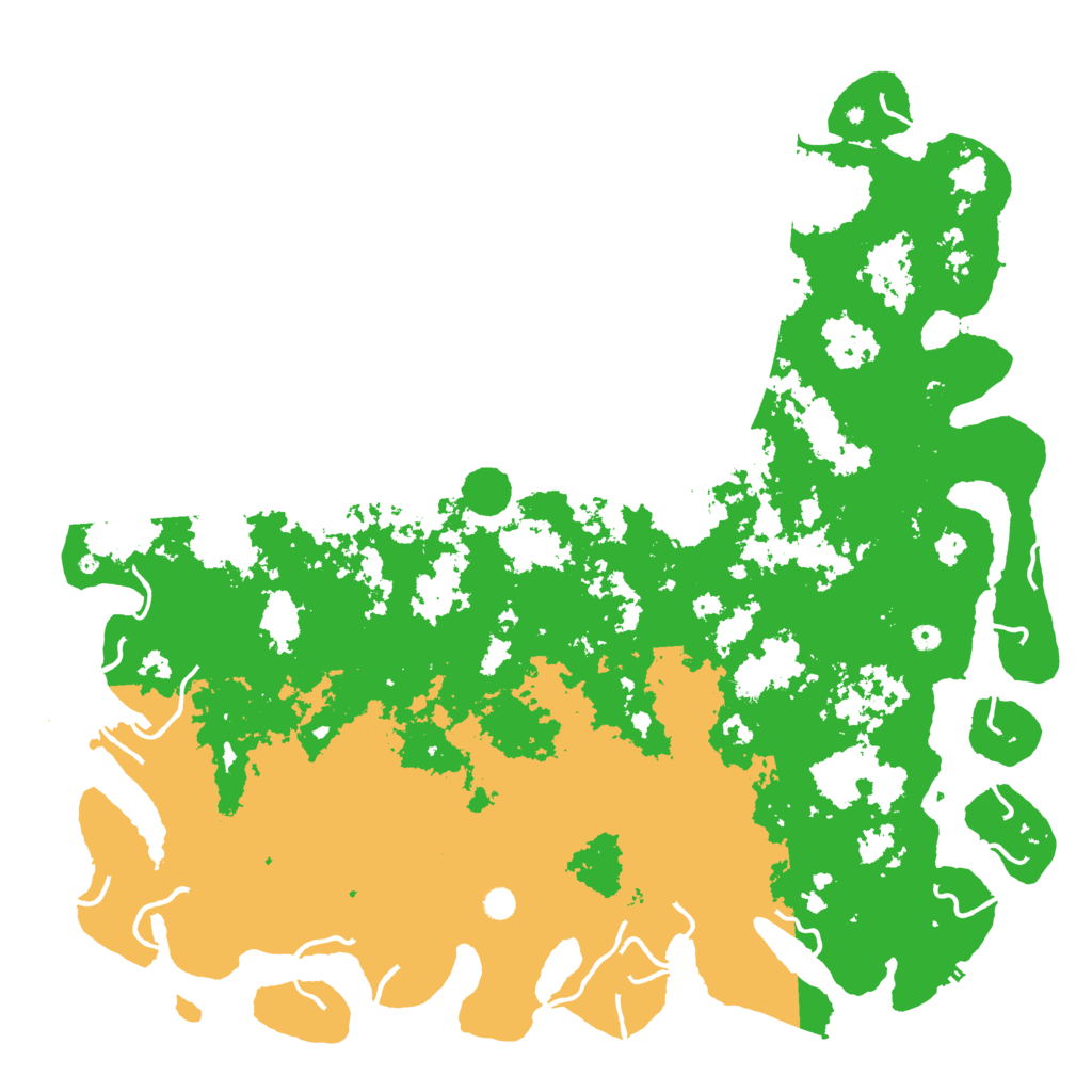 Biome Rust Map: Procedural Map, Size: 6000, Seed: 719404