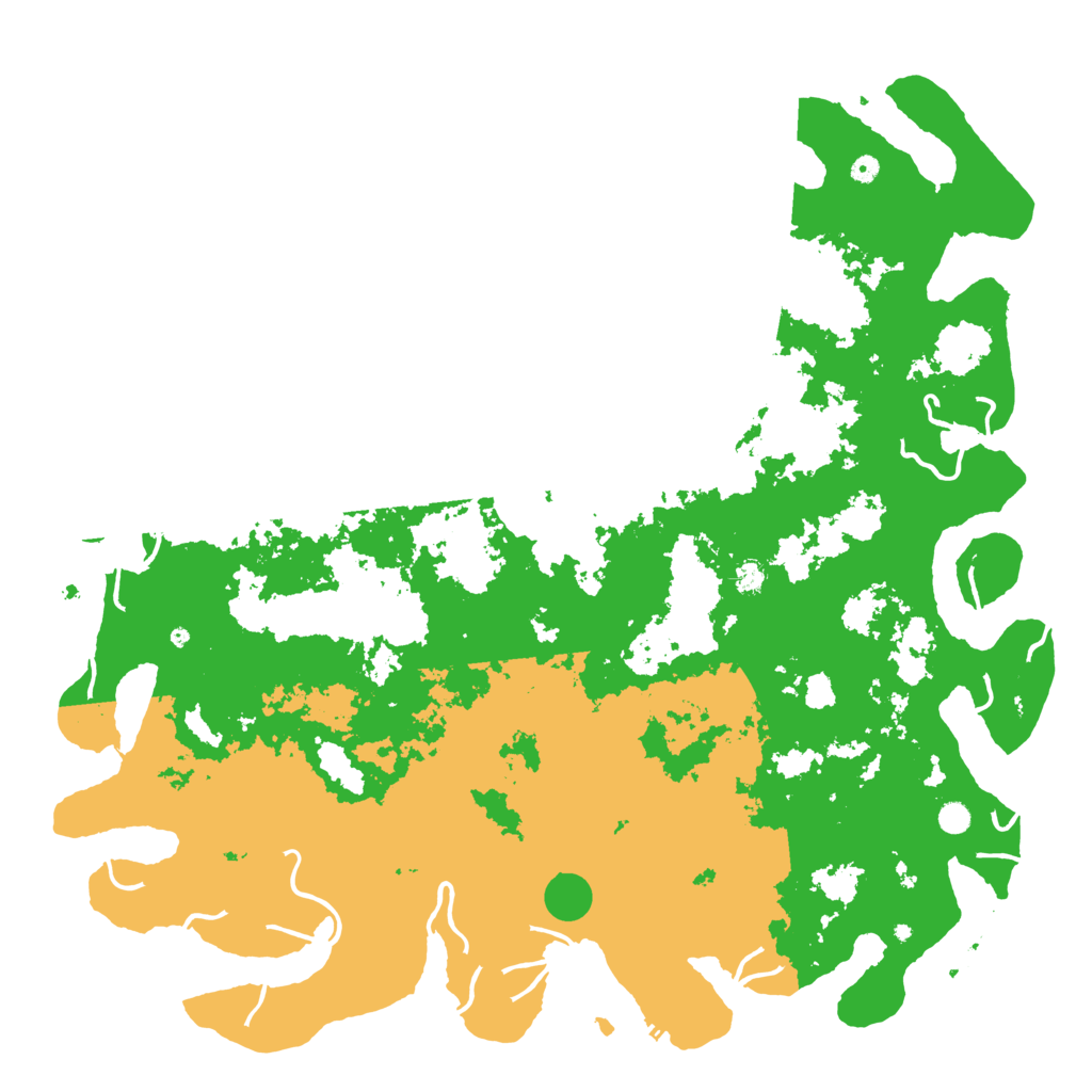 Biome Rust Map: Procedural Map, Size: 6000, Seed: 22