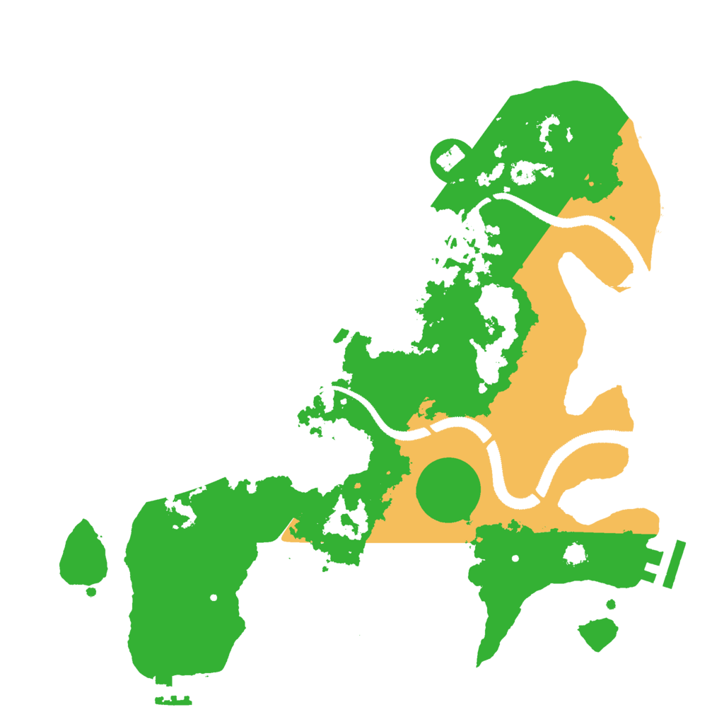 Biome Rust Map: Procedural Map, Size: 3000, Seed: 277089367