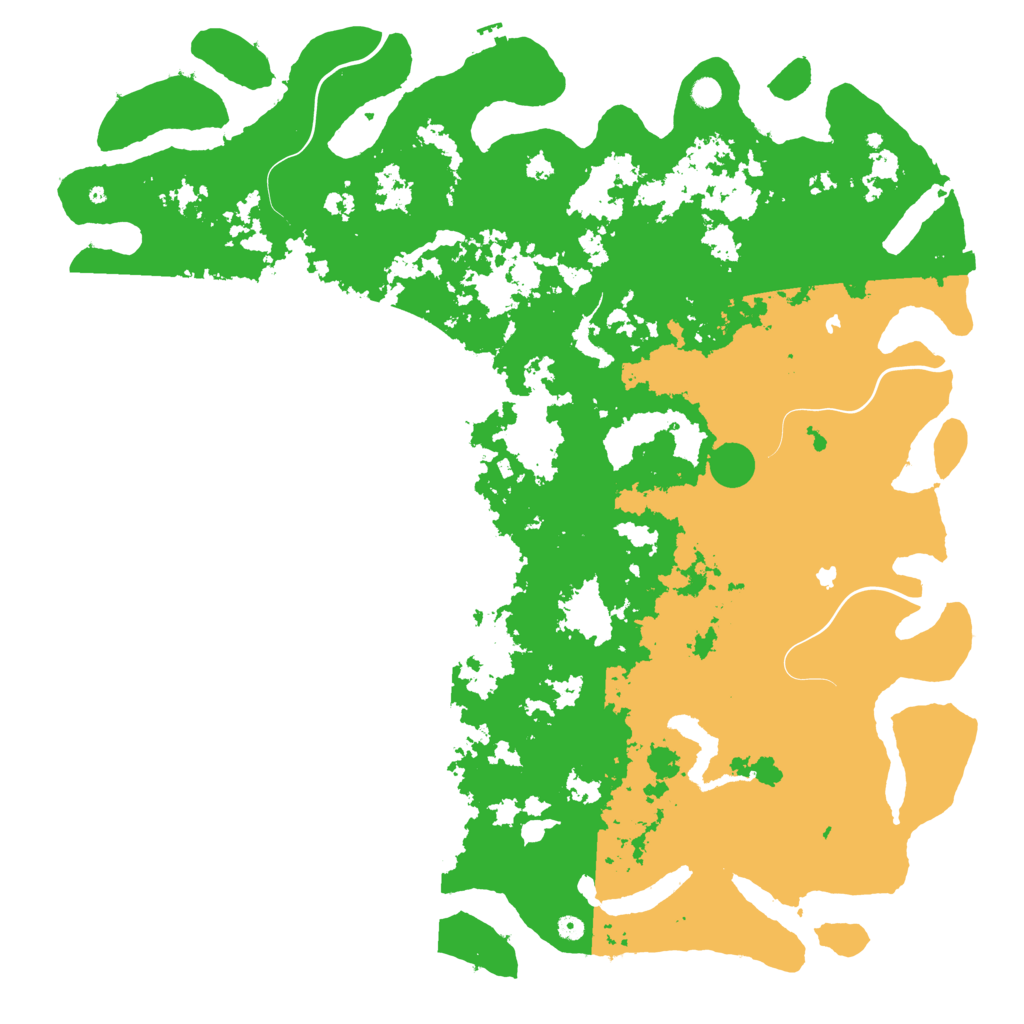 Biome Rust Map: Procedural Map, Size: 6000, Seed: 1167099185