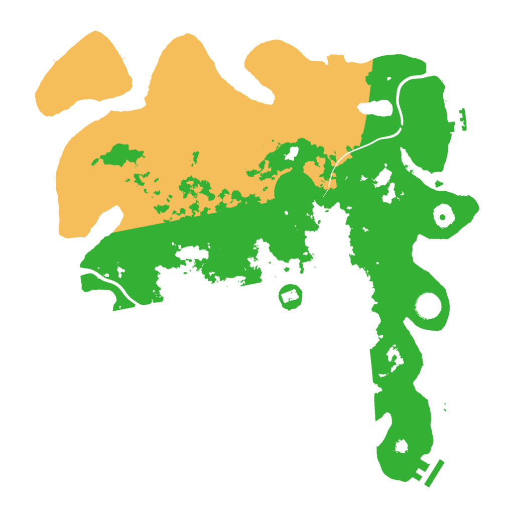 Biome Rust Map: Procedural Map, Size: 3500, Seed: 854504140