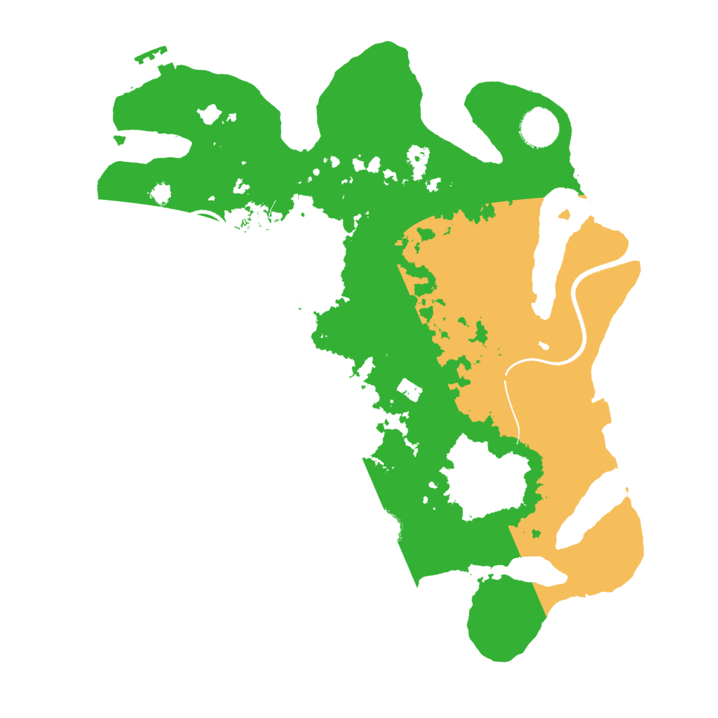 Biome Rust Map: Procedural Map, Size: 3250, Seed: 3076568