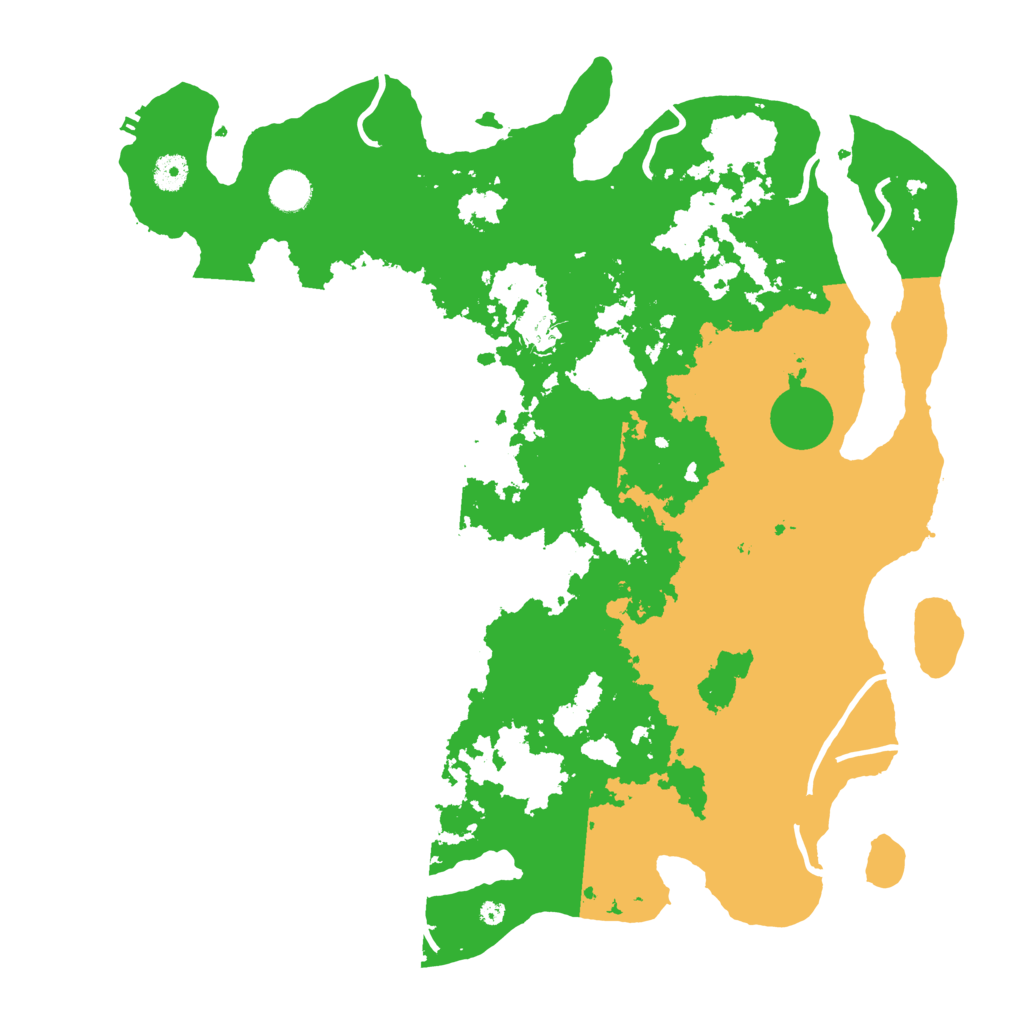 Biome Rust Map: Procedural Map, Size: 4300, Seed: 883404286