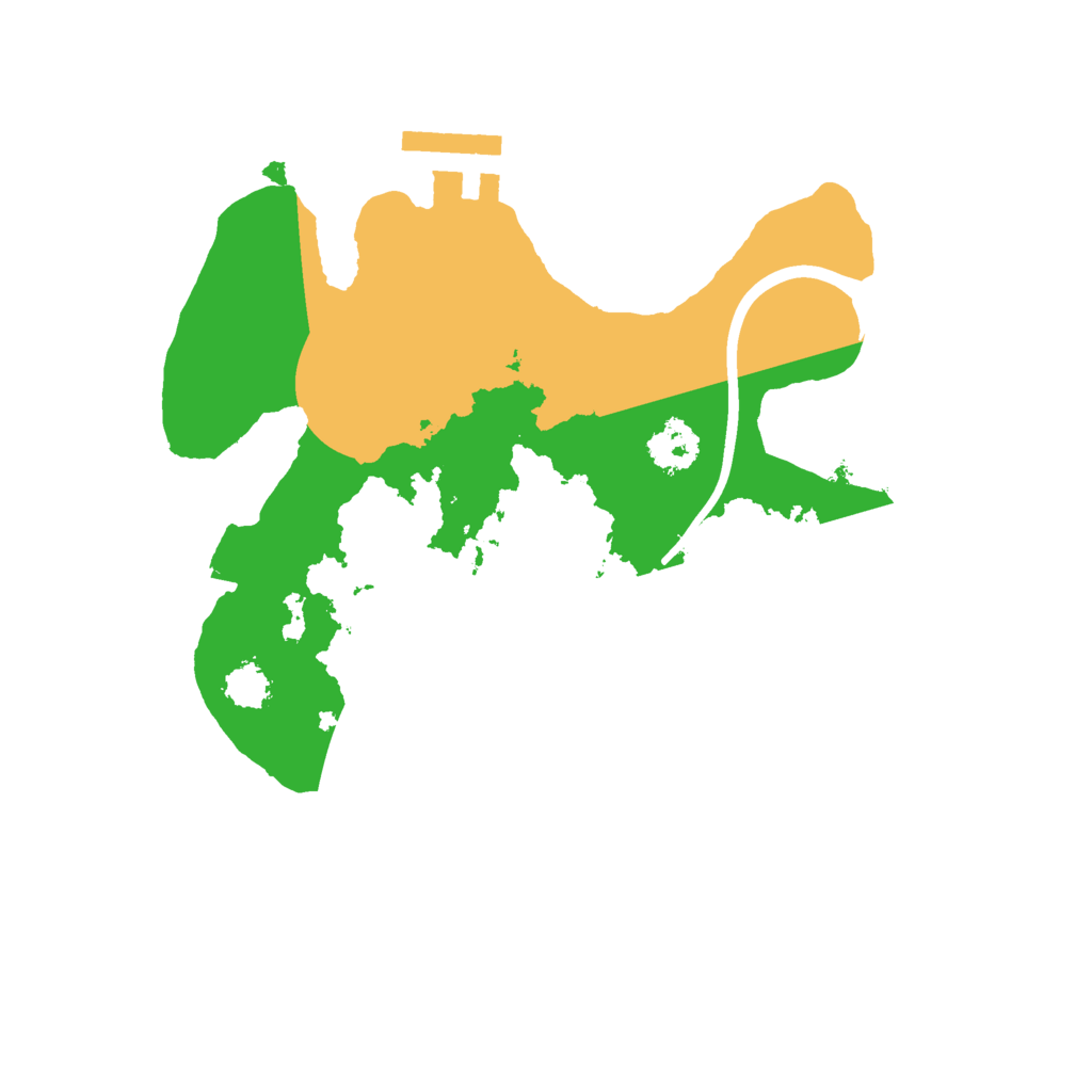 Biome Rust Map: Procedural Map, Size: 2220, Seed: 85839280