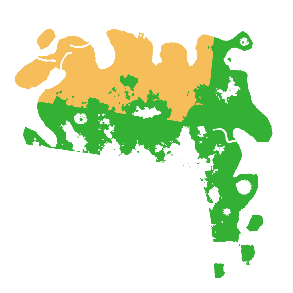 Biome Rust Map: Procedural Map, Size: 3600, Seed: 749258