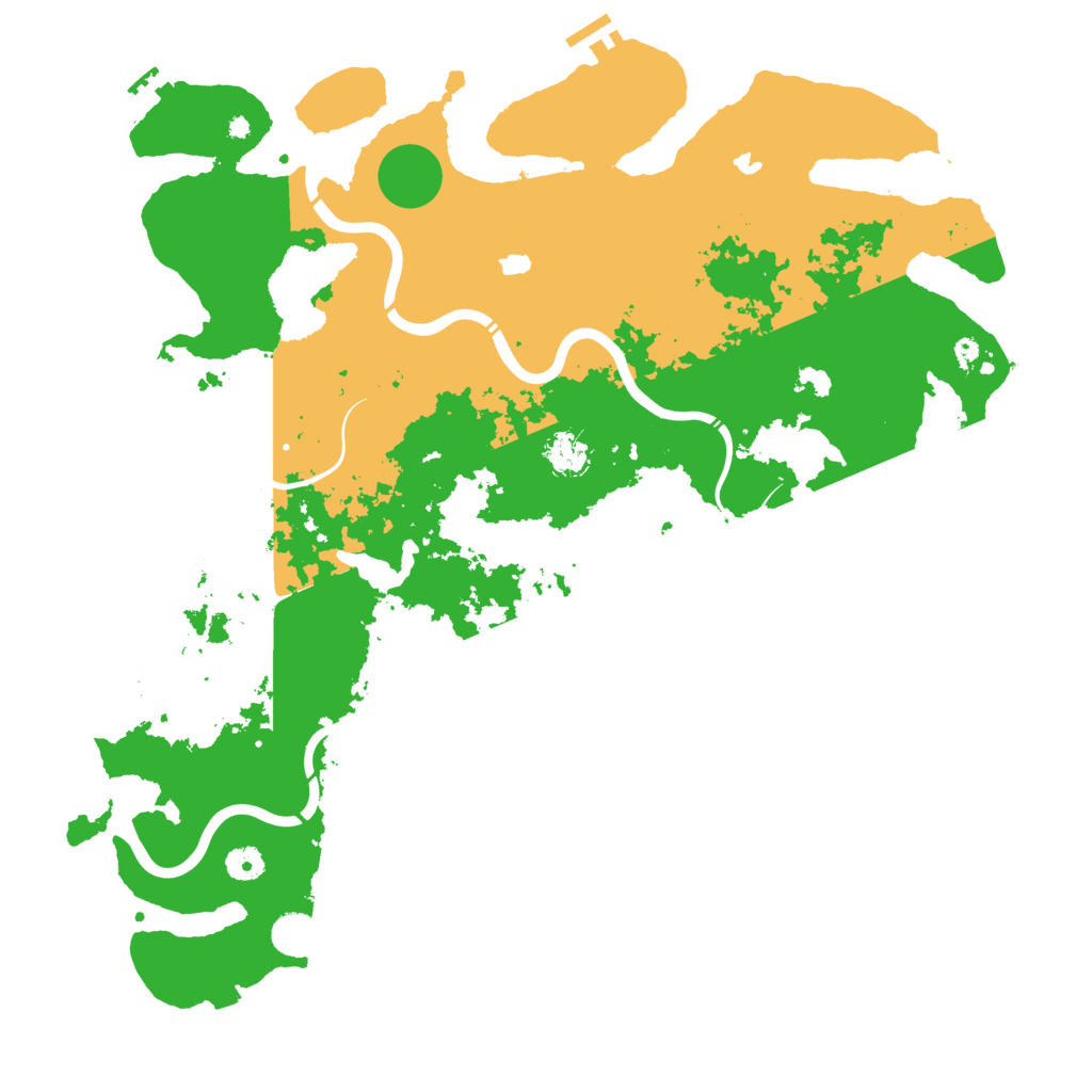 Biome Rust Map: Procedural Map, Size: 4500, Seed: 8247864