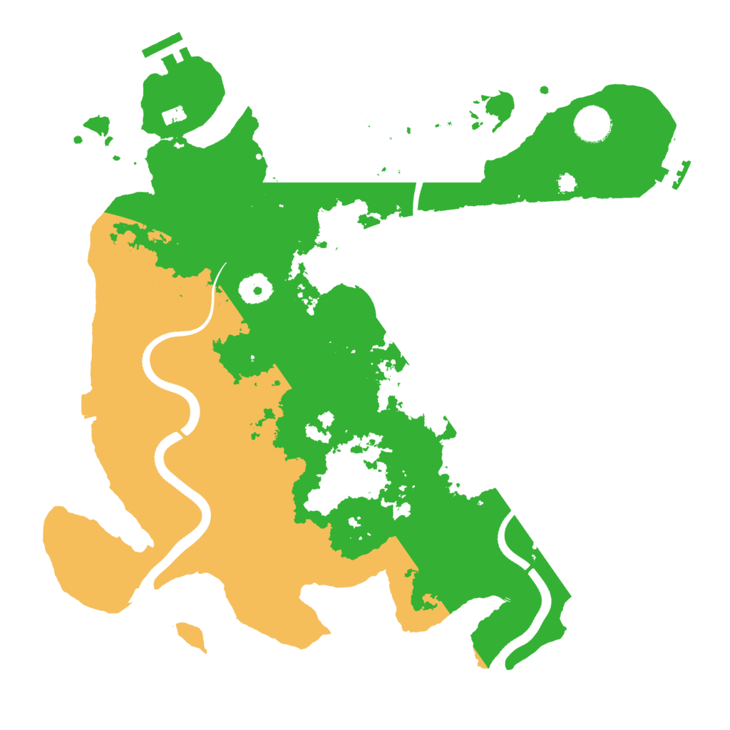 Biome Rust Map: Procedural Map, Size: 3500, Seed: 202275548