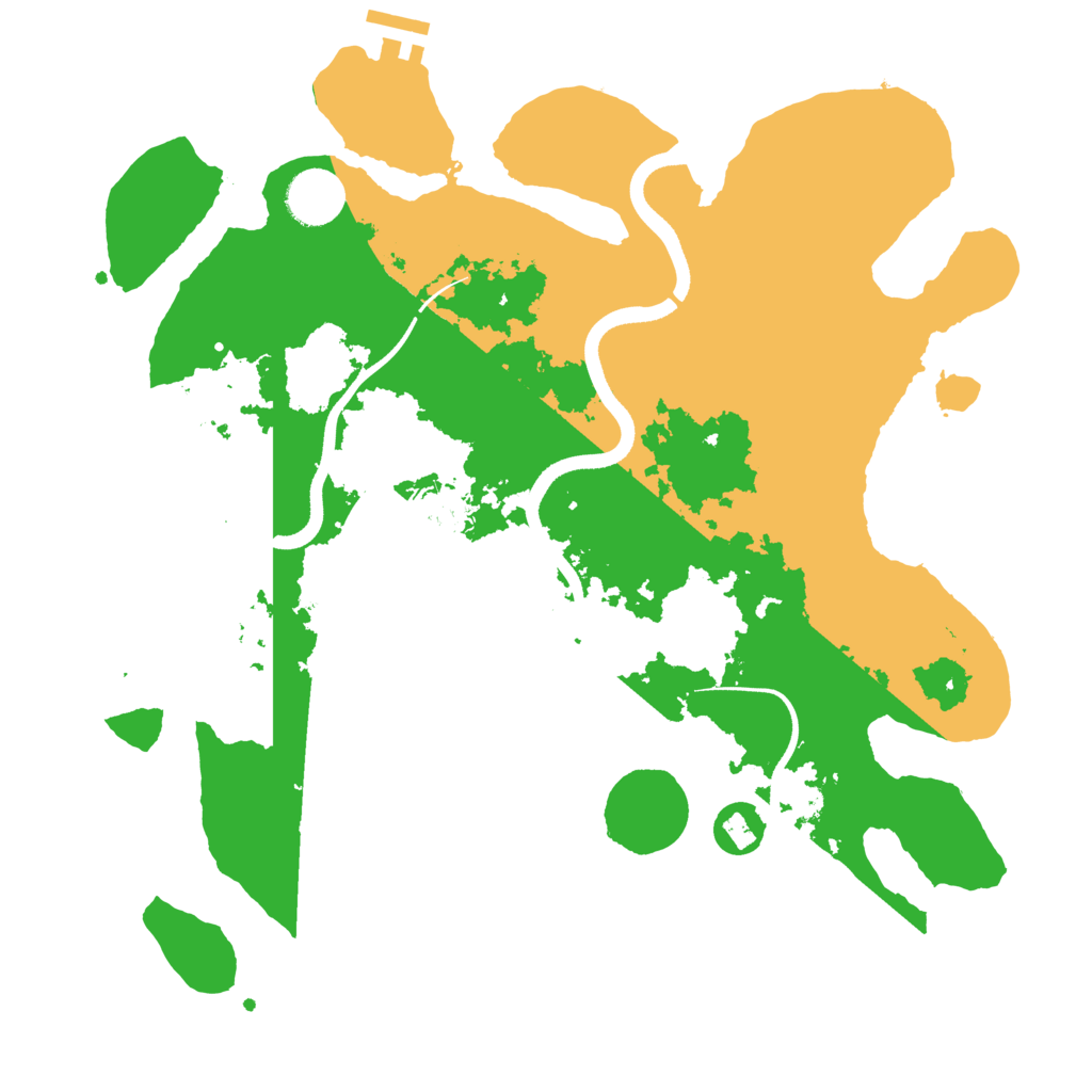 Biome Rust Map: Procedural Map, Size: 3500, Seed: 123450