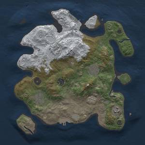 Thumbnail Rust Map: Procedural Map, Size: 3000, Seed: 7777, 15 Monuments