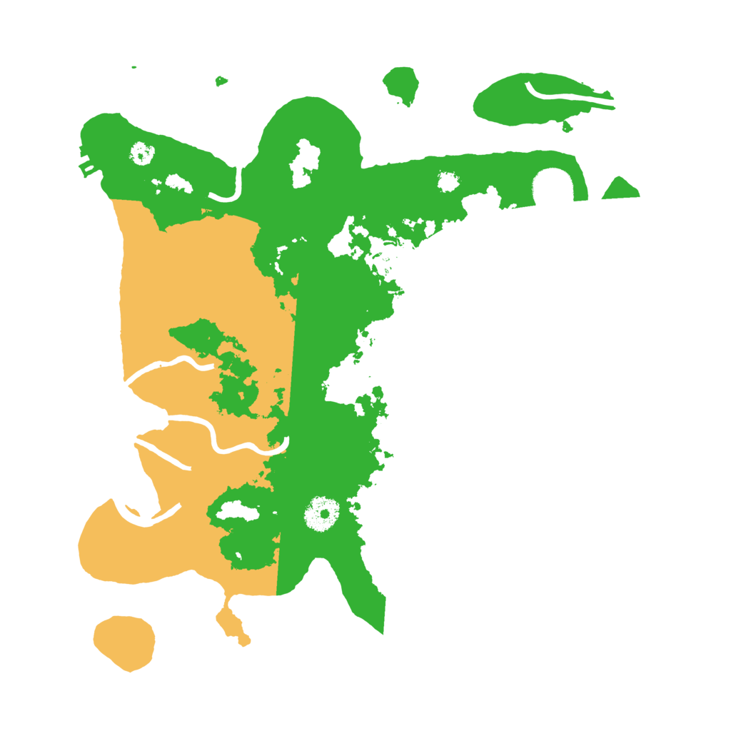 Biome Rust Map: Procedural Map, Size: 3200, Seed: 47474747