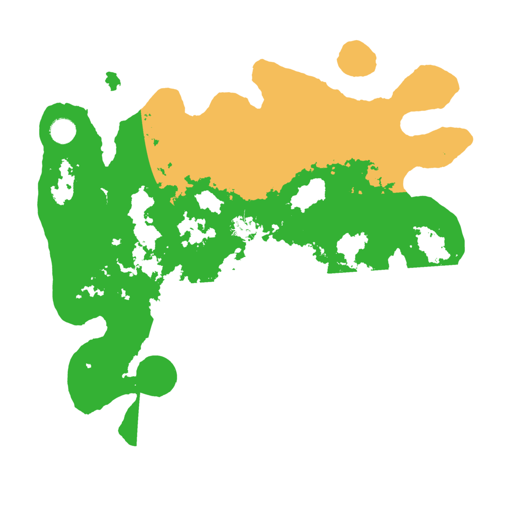 Biome Rust Map: Barren, Size: 3500, Seed: 14906