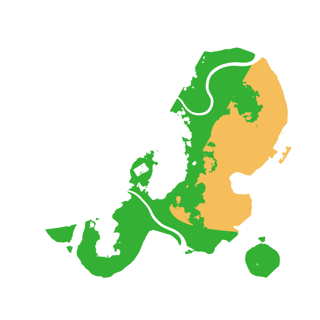 Biome Rust Map: Procedural Map, Size: 2500, Seed: 8