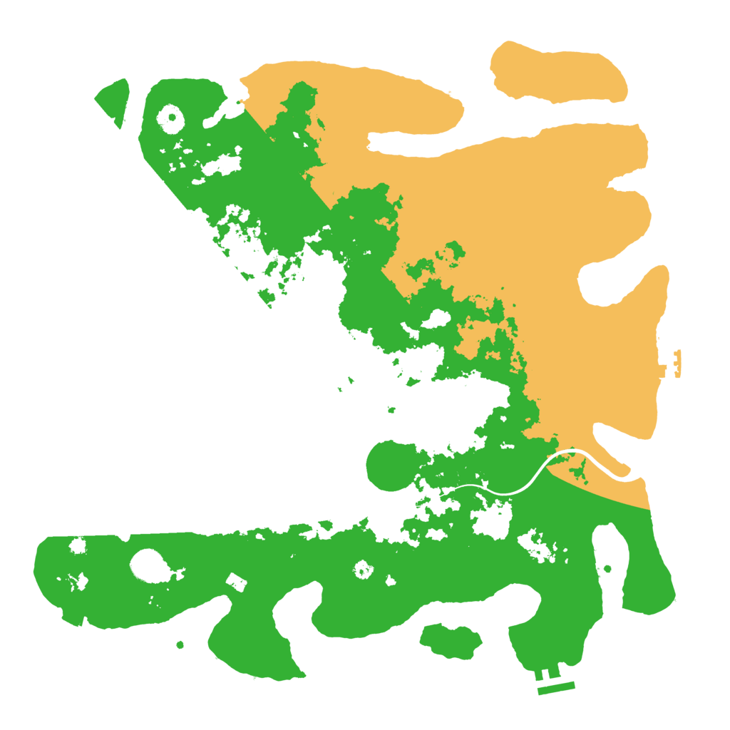 Biome Rust Map: Procedural Map, Size: 3950, Seed: 1341941493