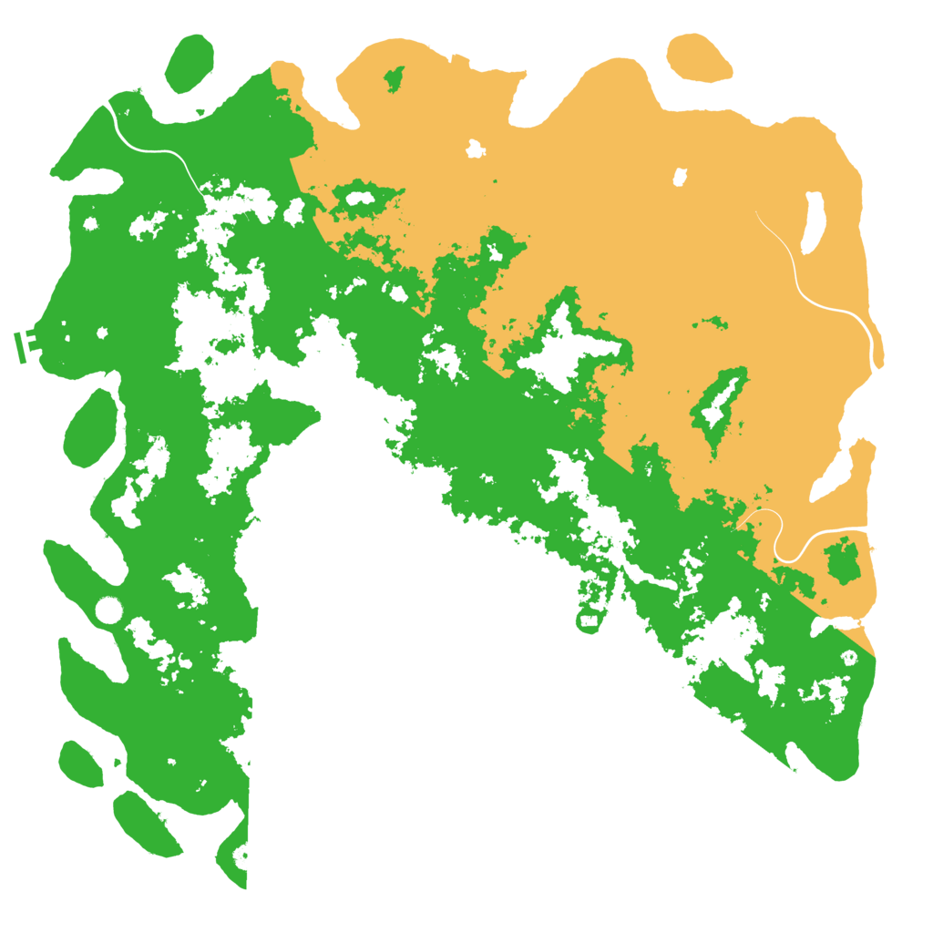 Biome Rust Map: Procedural Map, Size: 6000, Seed: 1218734573