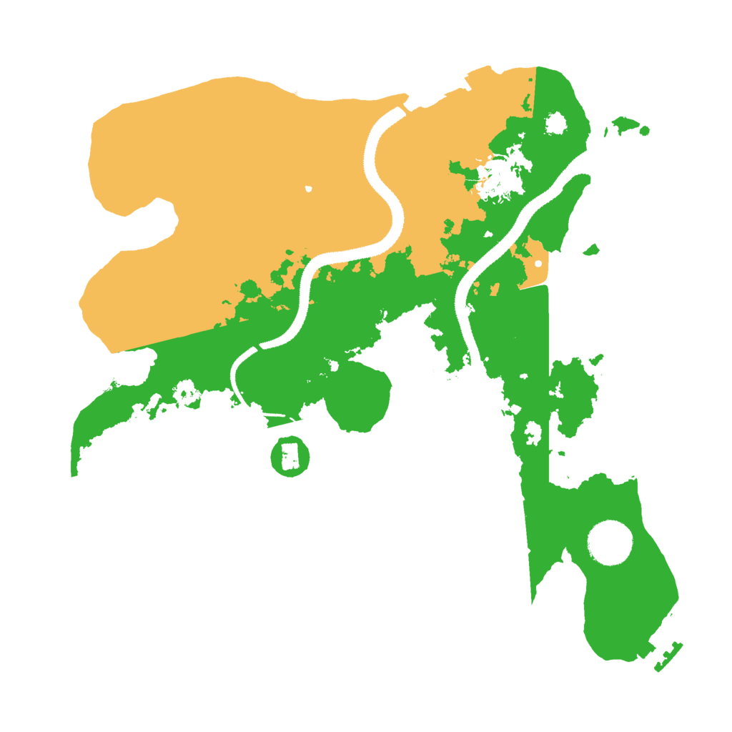 Biome Rust Map: Procedural Map, Size: 3000, Seed: 407781482