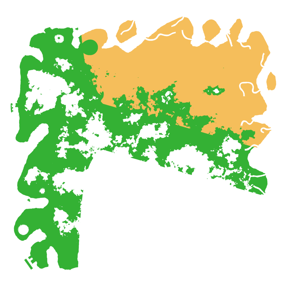 Biome Rust Map: Procedural Map, Size: 5000, Seed: 6657