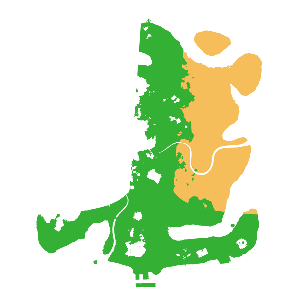 Biome Rust Map: Procedural Map, Size: 3000, Seed: 1250506807