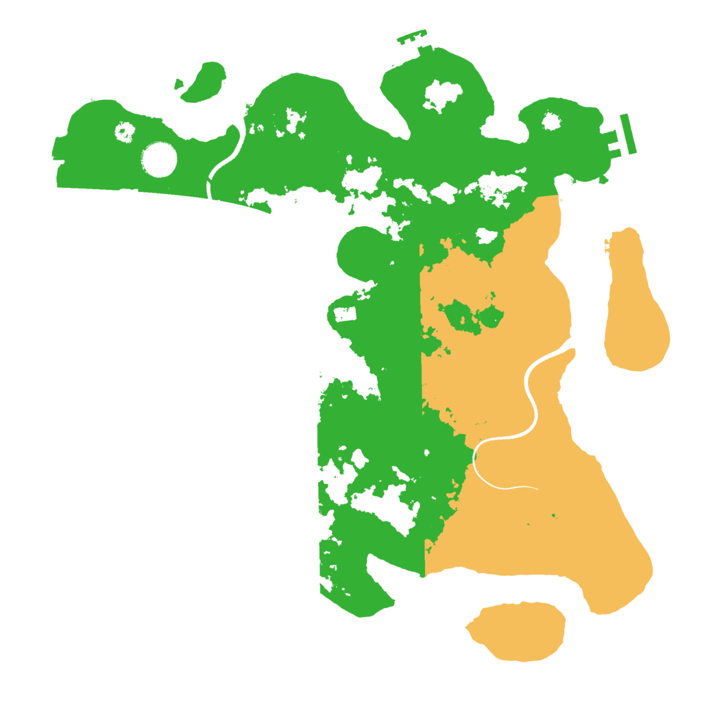 Biome Rust Map: Procedural Map, Size: 3500, Seed: 4524