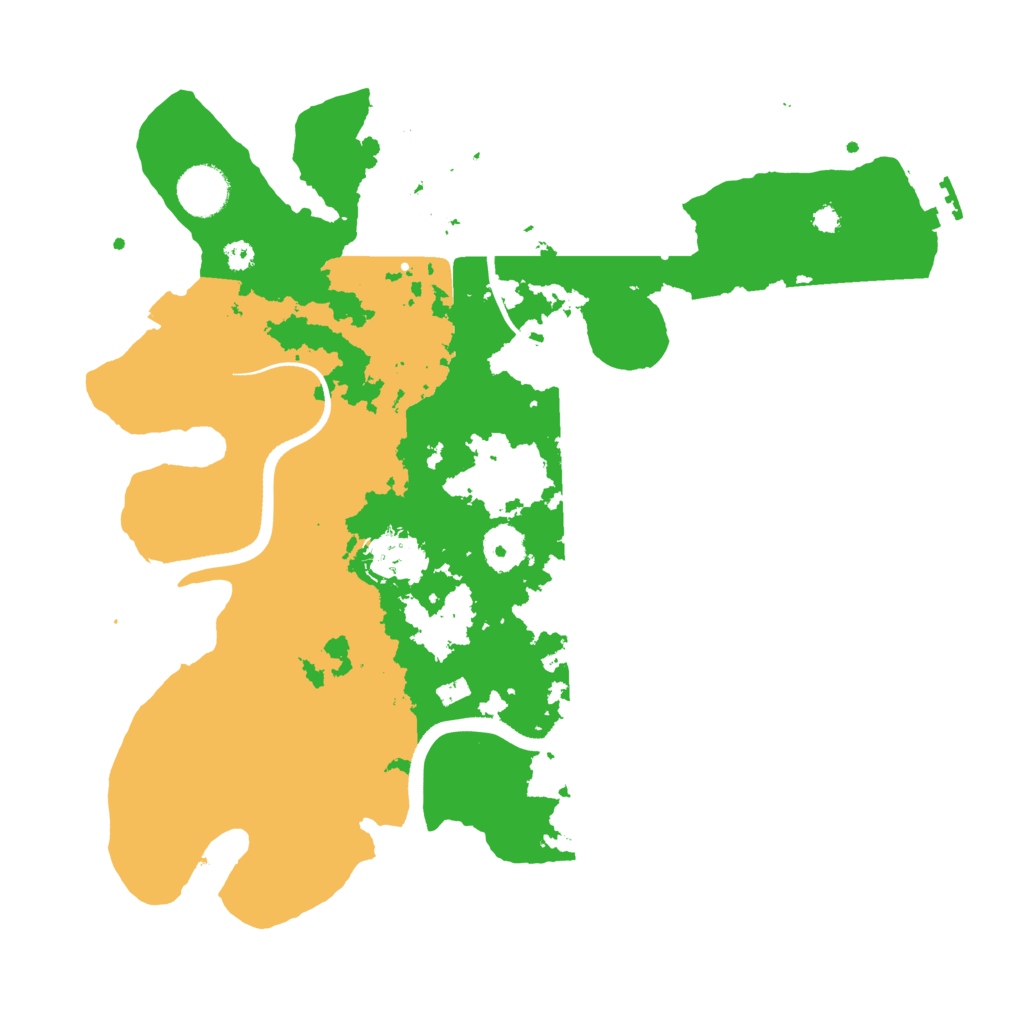 Biome Rust Map: Procedural Map, Size: 3500, Seed: 265489