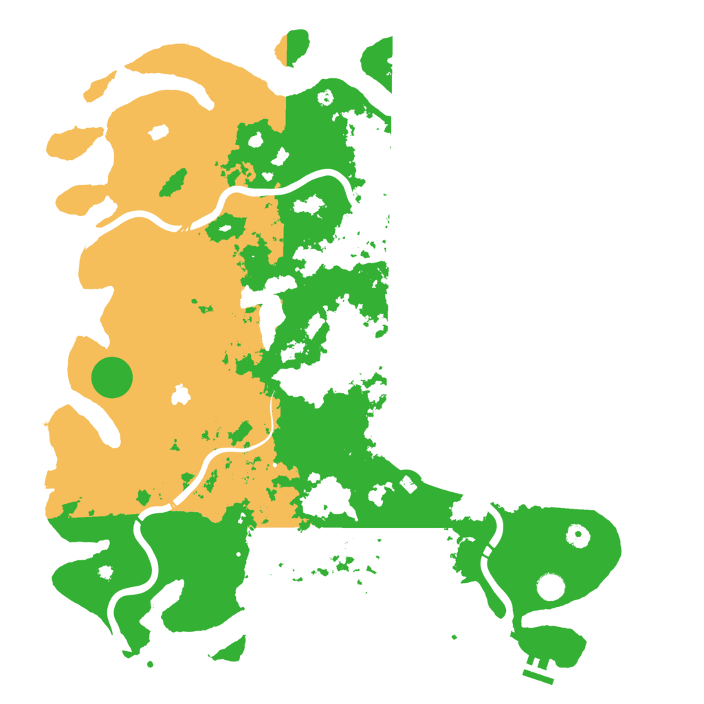 Biome Rust Map: Procedural Map, Size: 4500, Seed: 1321788070