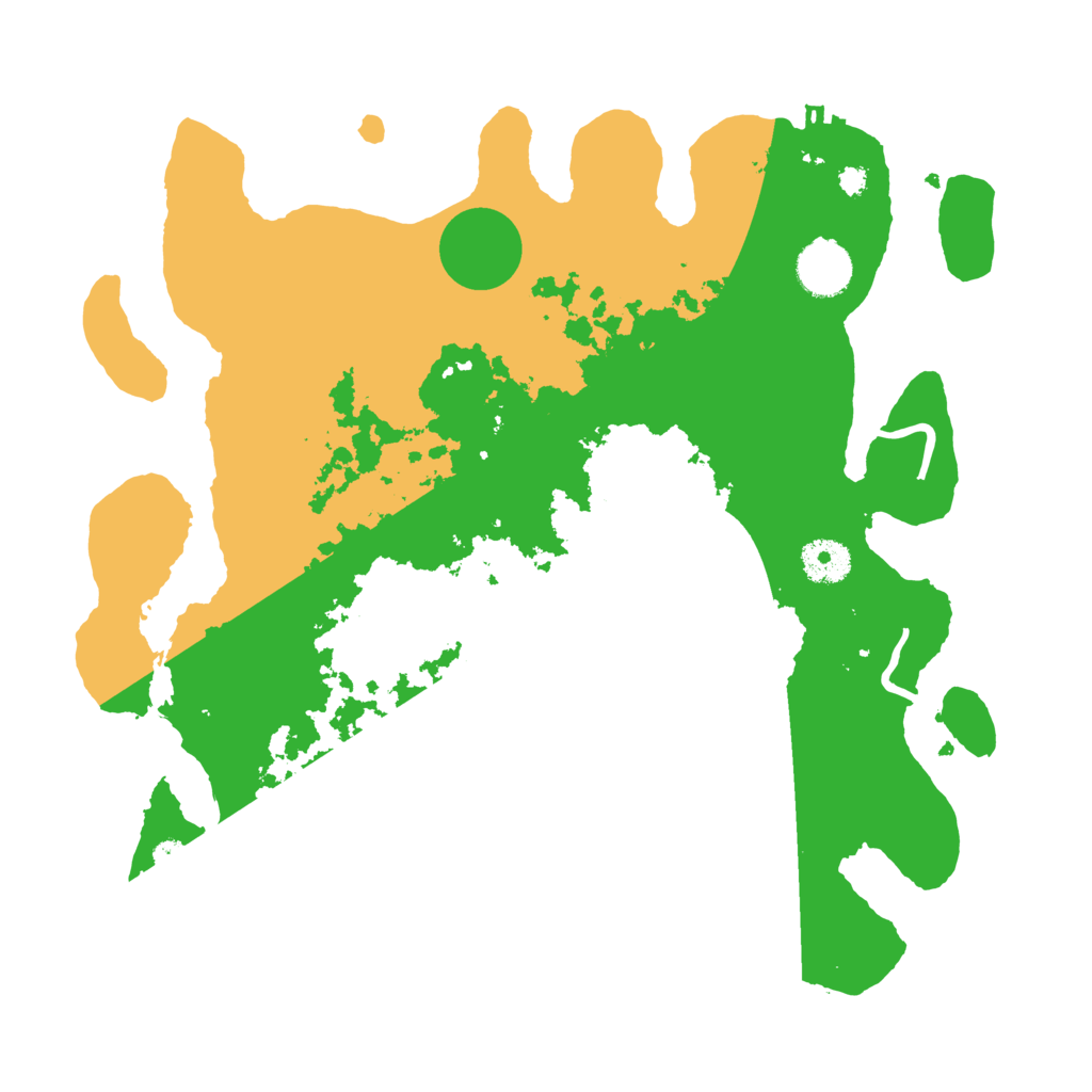 Biome Rust Map: Procedural Map, Size: 3500, Seed: 12378