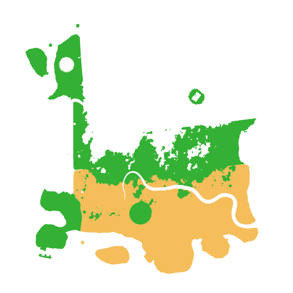 Biome Rust Map: Procedural Map, Size: 3500, Seed: 75661