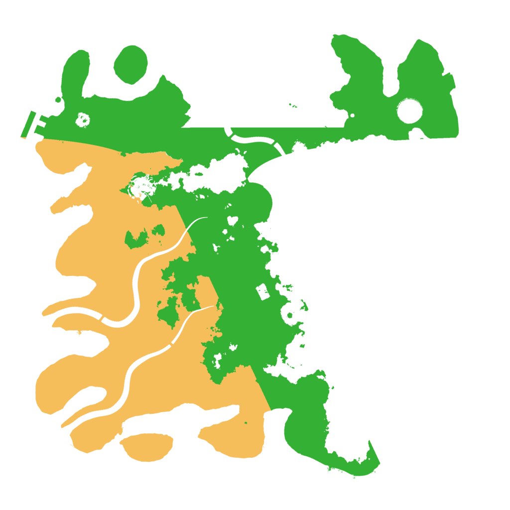 Biome Rust Map: Procedural Map, Size: 3600, Seed: 858059724