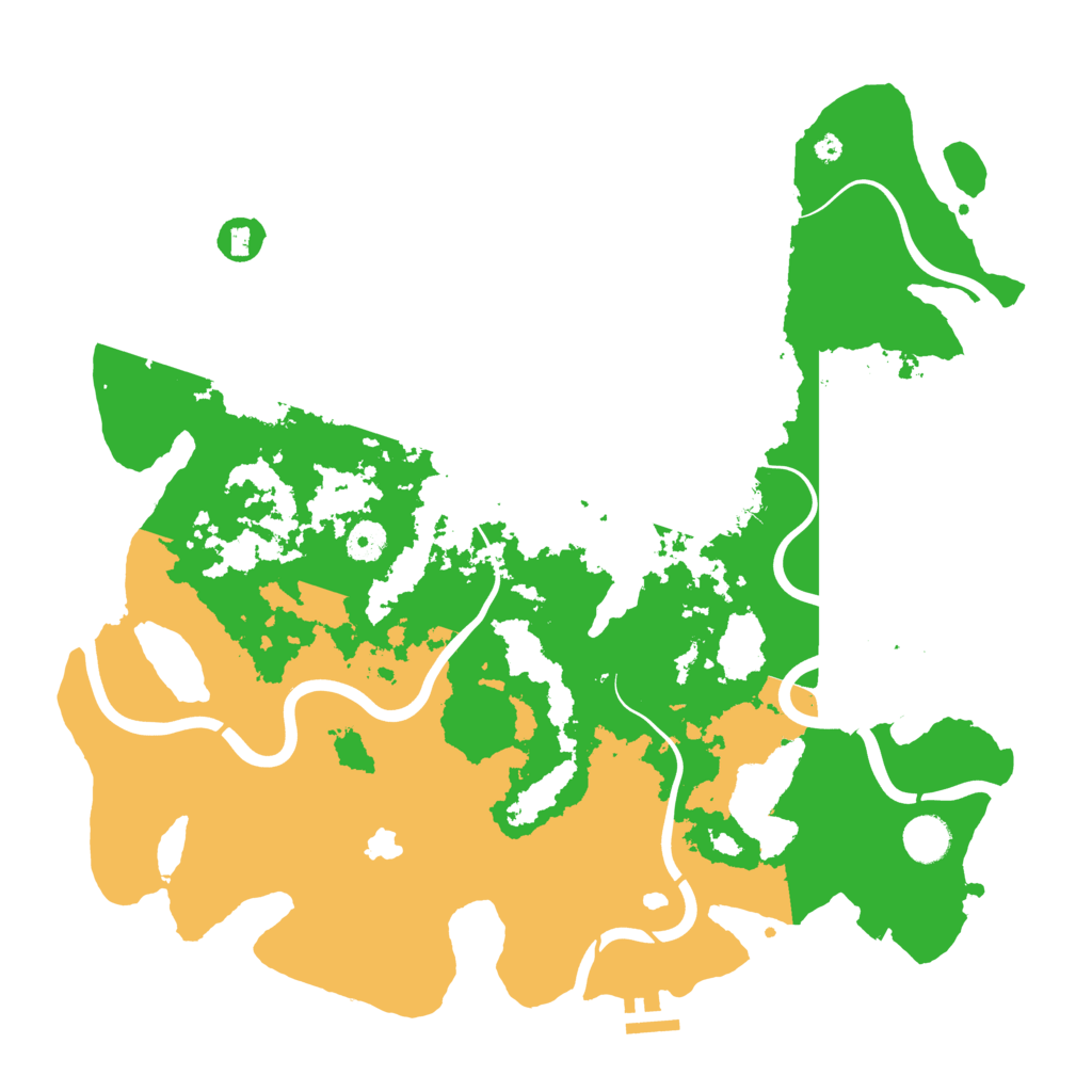 Biome Rust Map: Procedural Map, Size: 4100, Seed: 3445566