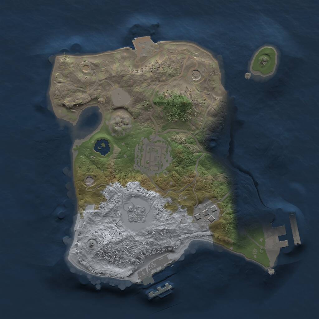 Rust Map: Procedural Map, Size: 2000, Seed: 1527924166, 7 Monuments