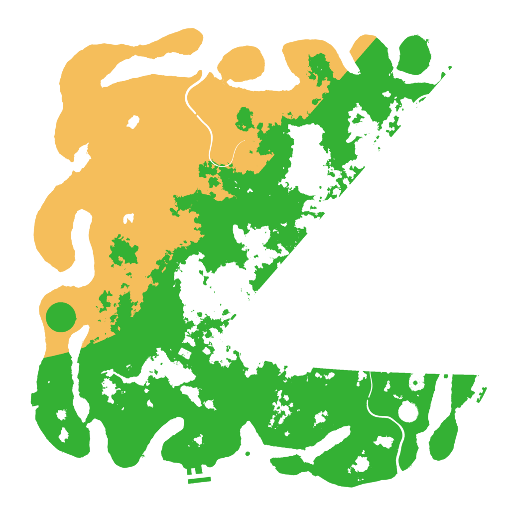 Biome Rust Map: Procedural Map, Size: 4500, Seed: 2069