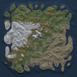 Thumbnail Rust Map: Procedural Map, Size: 5000, Seed: 19771985, 20 Monuments