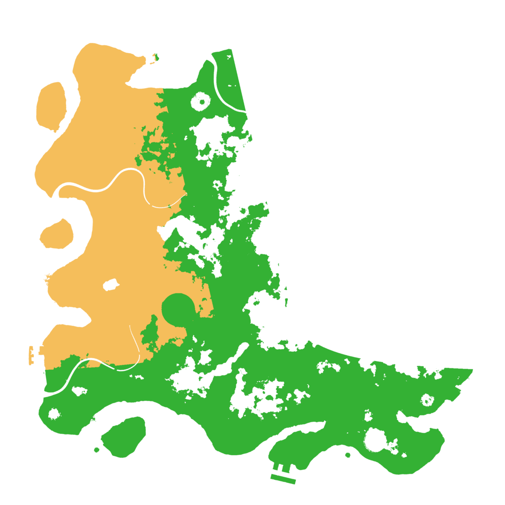 Biome Rust Map: Procedural Map, Size: 4050, Seed: 90793975