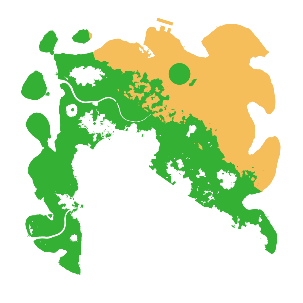 Biome Rust Map: Procedural Map, Size: 3700, Seed: 1840455368