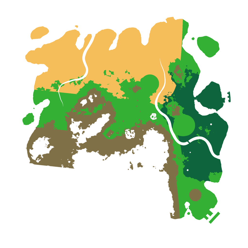 Biome Rust Map: Procedural Map, Size: 3600, Seed: 372
