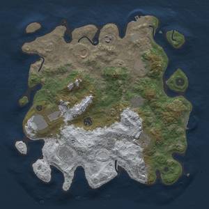 Thumbnail Rust Map: Procedural Map, Size: 3600, Seed: 372, 18 Monuments